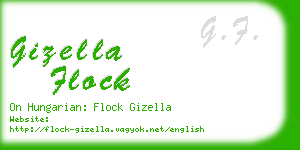 gizella flock business card